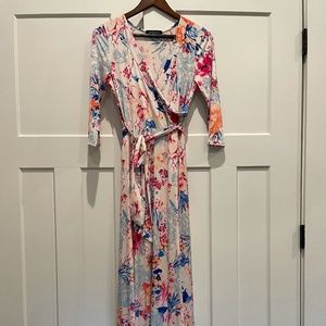 Faux Wrap Maxi Dress